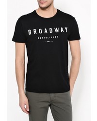 Мужская черная футболка от Broadway