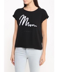 Женская черная футболка от Broadway