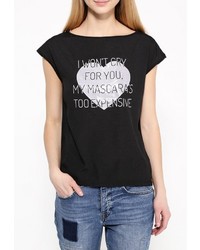 Женская черная футболка от Bruebeck