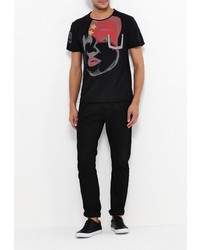 Мужская черная футболка от Bruebeck