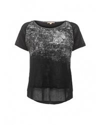 Женская черная футболка от By Swan