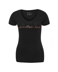 Женская черная футболка от Calvin Klein Jeans