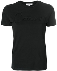 Женская черная футболка от Carven