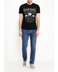 Мужская черная футболка от Celio