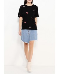 Женская черная футболка от Cheap Monday