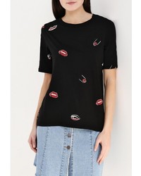 Женская черная футболка от Cheap Monday