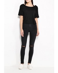 Женская черная футболка от Cheap Monday