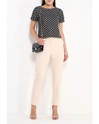 Женская черная футболка от Coquelicot