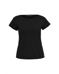 Женская черная футболка от Coquelicot