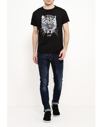 Мужская черная футболка от D-struct