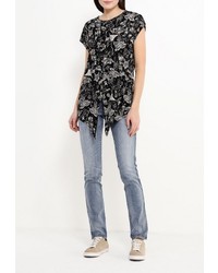 Женская черная футболка от Diesel