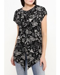 Женская черная футболка от Diesel