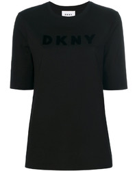 Женская черная футболка от DKNY