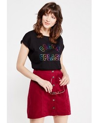 Женская черная футболка от DRYWASH