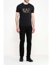 Мужская черная футболка от EA7