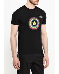 Мужская черная футболка от EA7