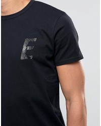 Мужская черная футболка от Edwin