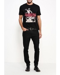 Мужская черная футболка от Eleven Paris