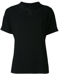 Женская черная футболка от Eleventy