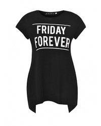 Женская черная футболка от Emoi