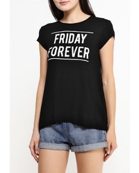 Женская черная футболка от Emoi