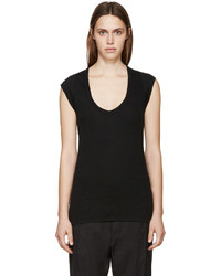 Женская черная футболка от Etoile Isabel Marant
