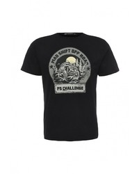 Мужская черная футболка от F5