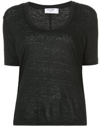 Женская черная футболка от Frame