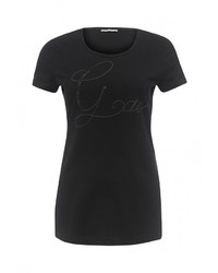 Женская черная футболка от Gas