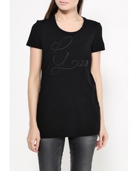 Женская черная футболка от Gas