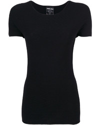Женская черная футболка от Giorgio Armani
