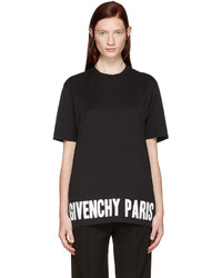 Женская черная футболка от Givenchy