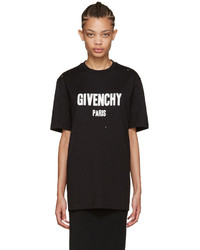 Женская черная футболка от Givenchy