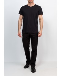 Мужская черная футболка от GREG