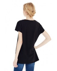 Женская черная футболка от Grezzo