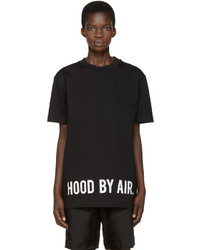 Женская черная футболка от Hood by Air