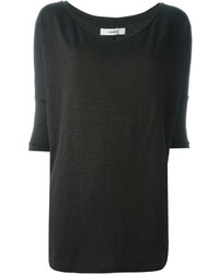 Женская черная футболка от Humanoid