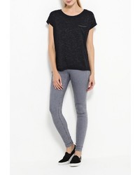 Женская черная футболка от Ichi