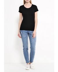 Женская черная футболка от Incity