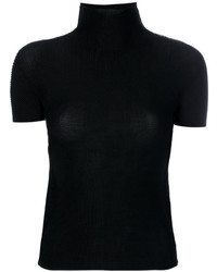 Женская черная футболка от Issey Miyake