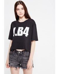 Женская черная футболка от J.B4