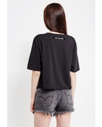 Женская черная футболка от J.B4