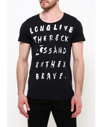 Мужская черная футболка от Jack &amp; Jones