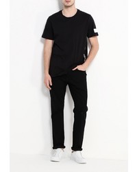 Мужская черная футболка от Jack &amp; Jones