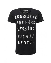 Мужская черная футболка от Jack &amp; Jones