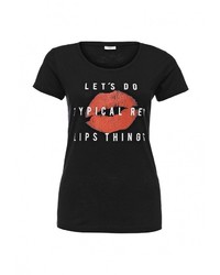 Женская черная футболка от Jacqueline De Yong