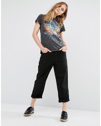 Женская черная футболка от Gestuz