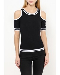 Женская черная футболка от Jennyfer