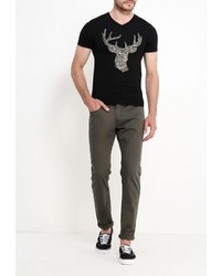 Мужская черная футболка от Just Key