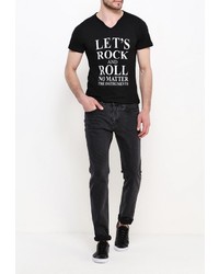 Мужская черная футболка от Kamora